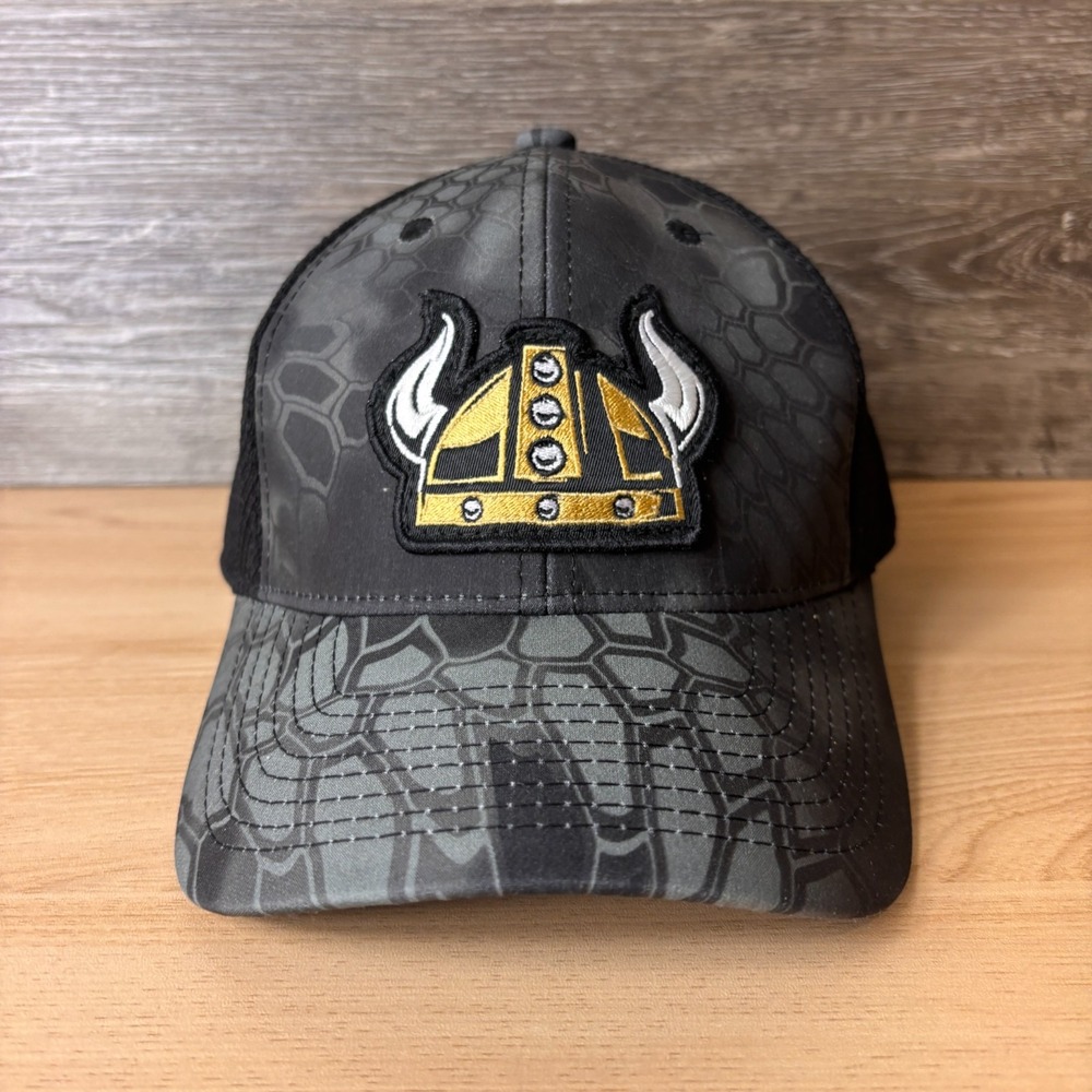 Monti Alara Hat Cap Snap Back Black Gray Kryptek Camo Embroidered